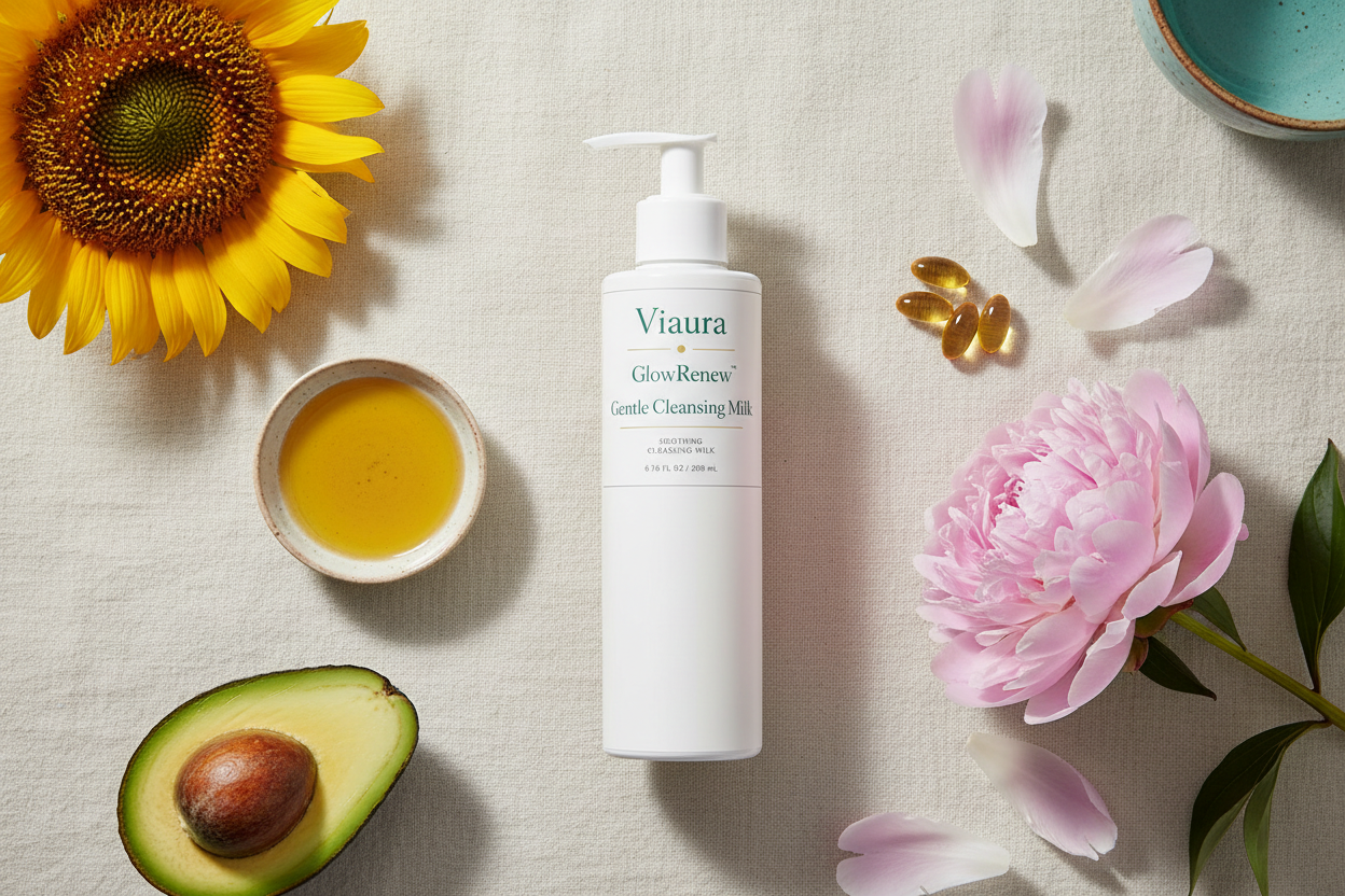 Gentle Cleansing Milk Flat Lay