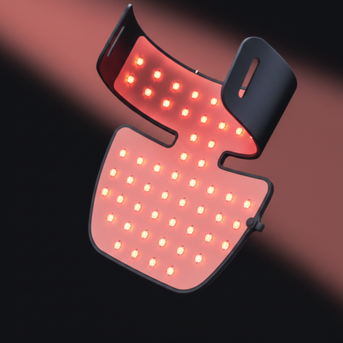 Close-up of GlowNeck LED infrared lights glowing