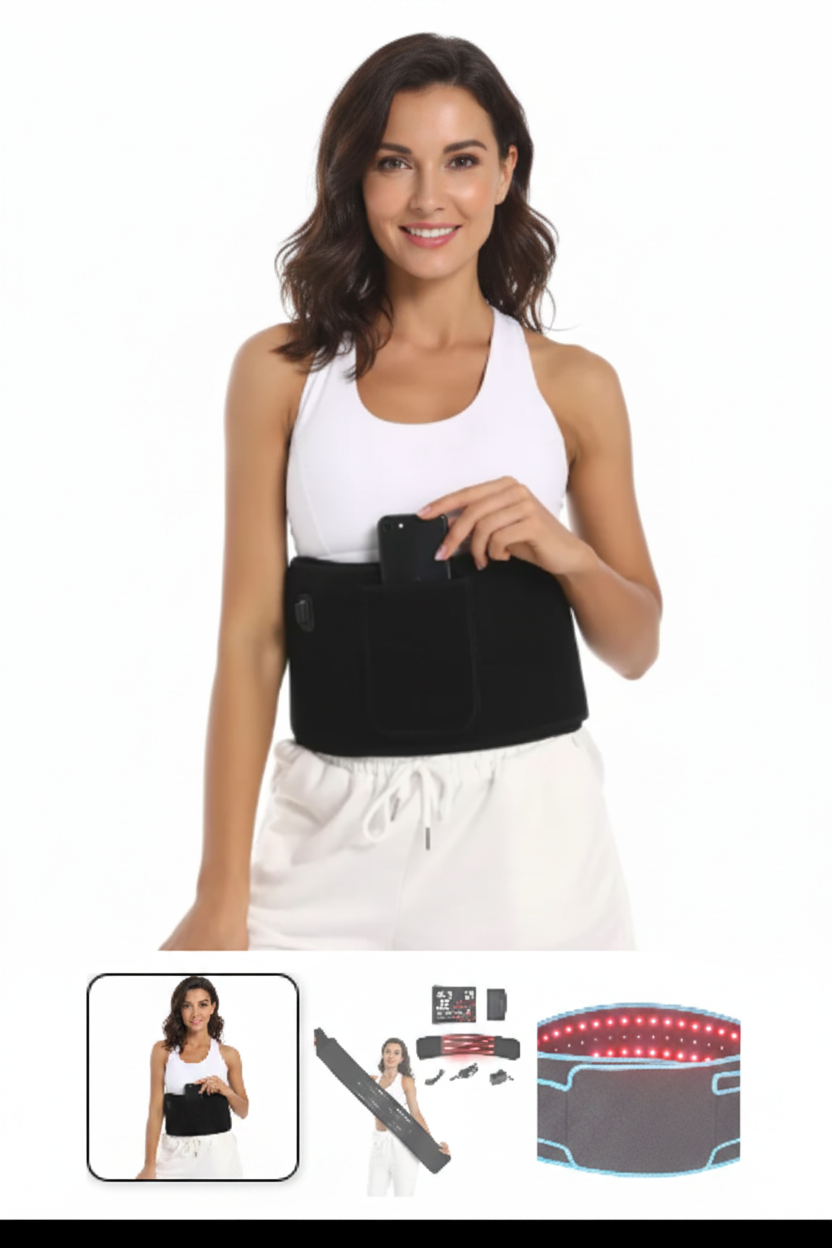 LED Belt Therapy - Middle-Aged Woman